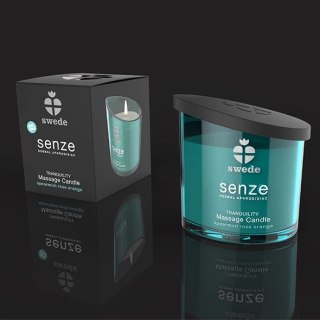 Swede Senze Massage Candle Tranquility 50 ml - świeca do masażu, mięta i roża