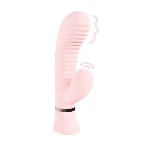 Mystique - Ribbed Rabbit Vibrator - Pink
