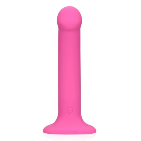 Non-Phallic Vibrating Dildo - Medium - Powerful Pink