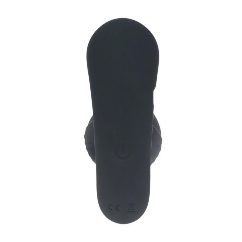 Remote Control Vibrating Liquid Silicone Anal Plug - Black