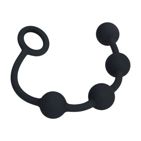 Round Silicone Anal Balls - S - 20mm - Black