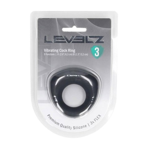 Sealed Liquid Silicone Vibrating Cockring - Black
