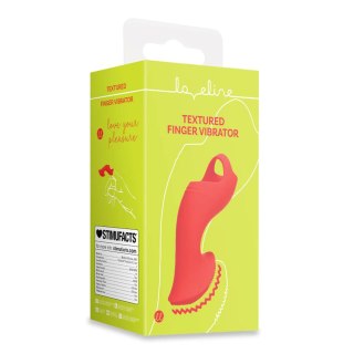 Textured Finger Vibrator - Sunrise Red