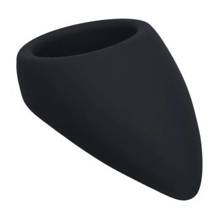 Teardrop Silicone Cockring - Black