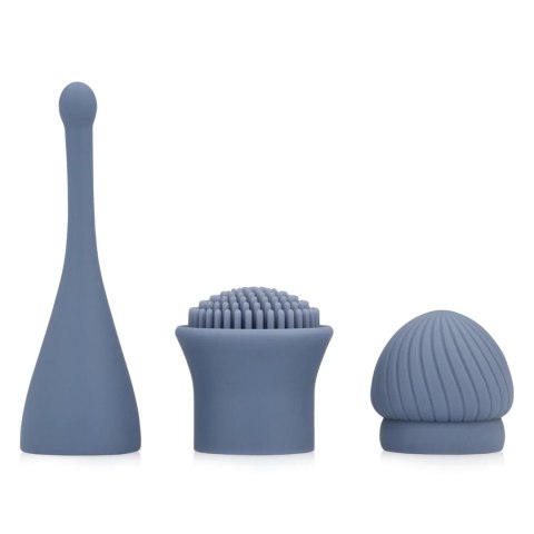 The Thrill - 10 Speed Interchangeable Vibrator - Blue