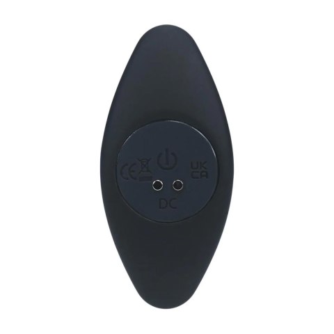 Tri Bulb Vibrating Silicone Anal Plug - Black