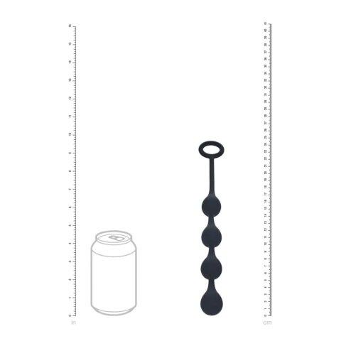Waterdrop Silicone Anal Balls - S - 20mm - Black