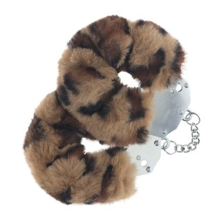 Heavy-duty Fluffy Handcuffs - Leopard