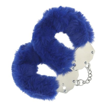Heavy-duty Fluffy Handcuffs - Navy