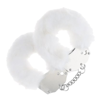 Heavy-duty Fluffy Handcuffs - White