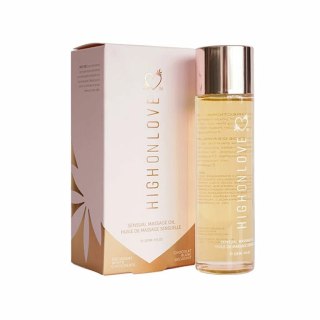 HighOnLove Massage Oil Biały Czekoladowy 120ml - Naturalny Olejek do Masażu