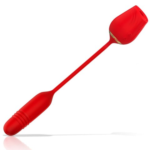 MIA Amalfi Double Pleasure Wand - silikonowy masażer z falami i funkcją ruchu