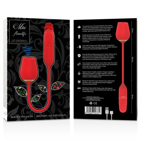 MIA Amalfi Double Pleasure Wand - silikonowy masażer z falami i funkcją ruchu