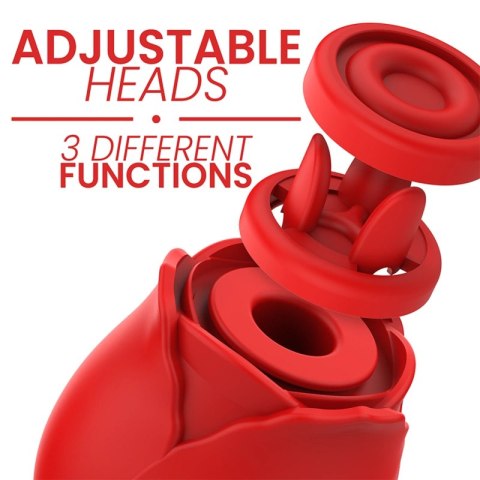 MIA Rose 2.0 Dwugłowicowy stymulator impulsowy IPX6 silikonowy rożowy