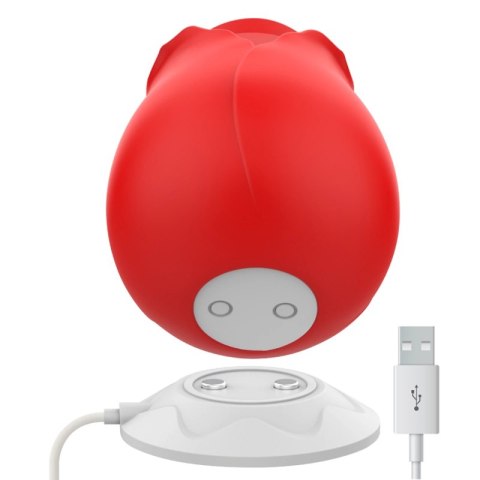 MIA Rose 2.0 Dwugłowicowy stymulator impulsowy IPX6 silikonowy rożowy