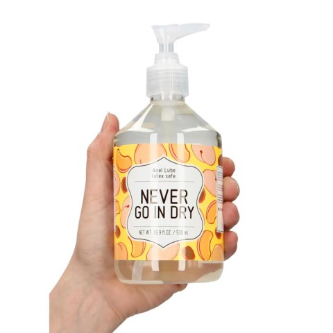 Never Go In Dry - Waterbased Anal Lubricant - 500 ml