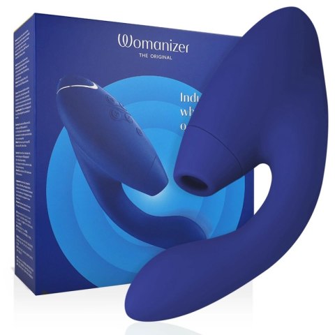 Womanizer Duo 2 Blue - Innowacyjny model z technologią powietrzną, silikonowy