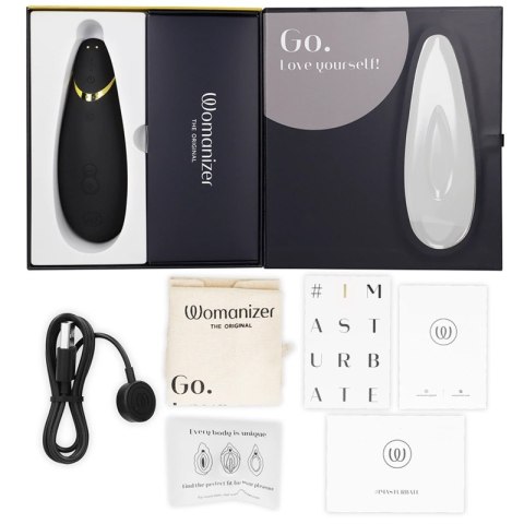 Womanizer Premium 2 Czarny - Intuicyjny Stymulator Powietrzny, 14 Trybow