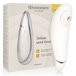 Womanizer Premium 2 - stymulator powietrzny, szary, 14 poziomow, IPX7