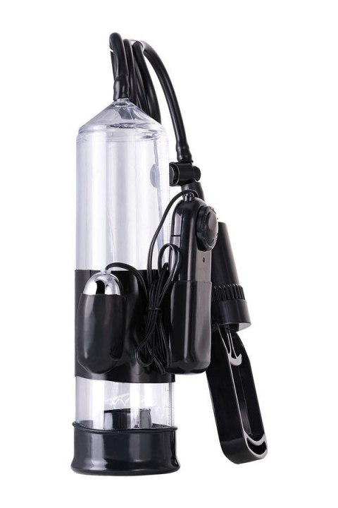 A-TOYS, Penis Pump Coal, with vibro, PVC, Transparent, 22,8 cm