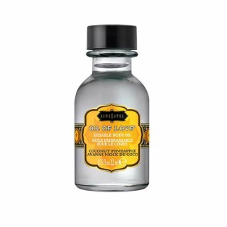 Kama Sutra Oil of Love Coconut Pineapple 22ml - olejek rozgrzewający o zapachu kokosa i ananasa