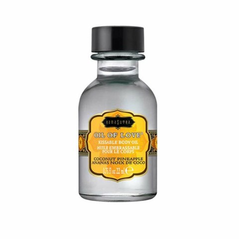 Kama Sutra Oil of Love Coconut Pineapple 22ml - olejek rozgrzewający o zapachu kokosa i ananasa