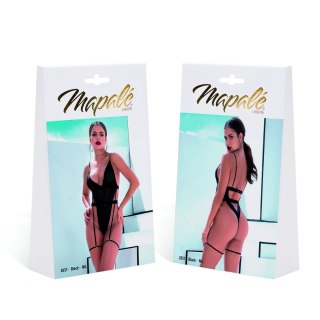 Leg Avenue Body M/L Czarny z Siateczką i Elementami Skoropodobnymi