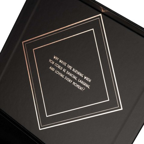 Rosy Gold - C-Shape Vibrator with Luxury Charging Case - Black