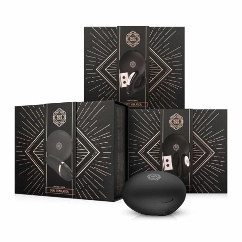 Rosy Gold - C-Shape Vibrator with Luxury Charging Case - Black