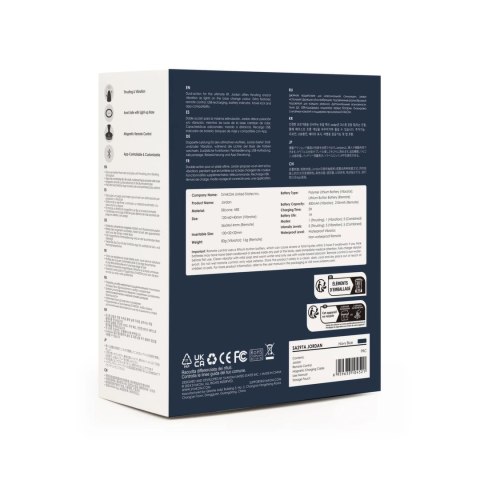 Svakom Jordan Navy Blue - Anatomiczny model z systemem ruchu i sterowaniem aplikacją