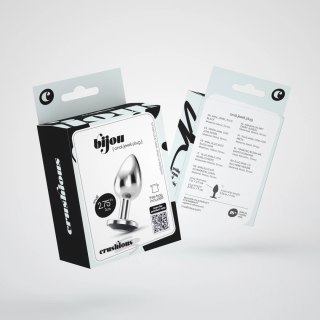 Crushious Bijou Plug ozdobny metalowy Small czarny 6 cm