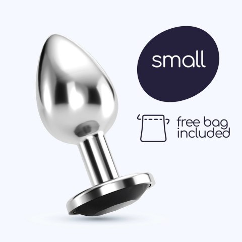 Crushious Bijou Plug ozdobny metalowy Small czarny 6 cm