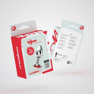 Crushious Bijou Small Red - metalowy gadżet ozdobny z kryształem 6 cm