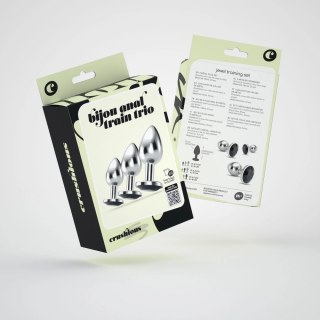 Crushious Bijou Zestaw 3 ozdobnych stożkow anatomicznych czarny