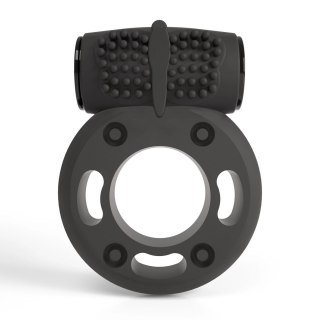 Crushious Booster - Pierścień z wibracją, elastyczny, czarny