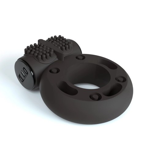 Crushious Booster - Pierścień z wibracją, elastyczny, czarny