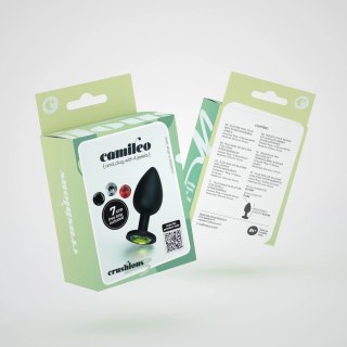 Crushious Camileo Czarny Korek Intymny z 4 Wymiennymi Kryształkami S