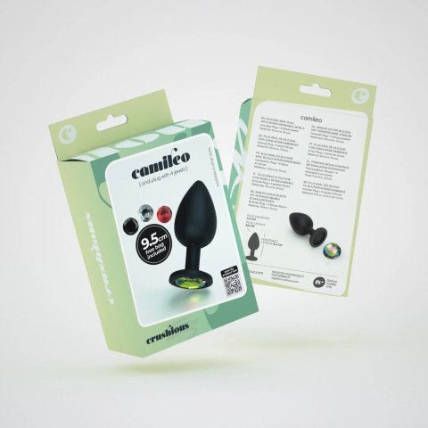 Crushious Camileo - Czarny anatomiczny model z 4 wymiennymi kryształami L