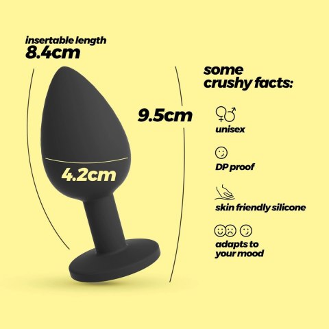 Crushious Camileo - Czarny anatomiczny model z 4 wymiennymi kryształami L