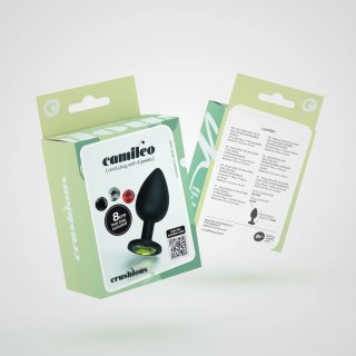 Crushious Camileo Medium - Czarna anatomiczna zatyczka z 4 wymiennymi kryształami
