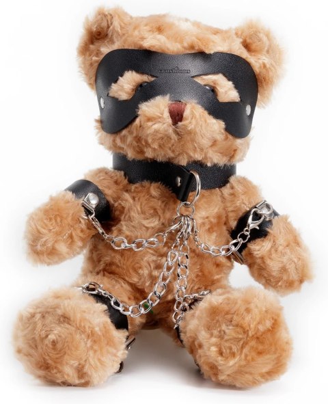Crushious Crushito Pluszowy Miś 31 cm Czarny z Akcesoriami Bondage