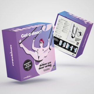 Crushious Deluxe Swing Black - system podwieszany na drzwi, wytrzymały 136 kg