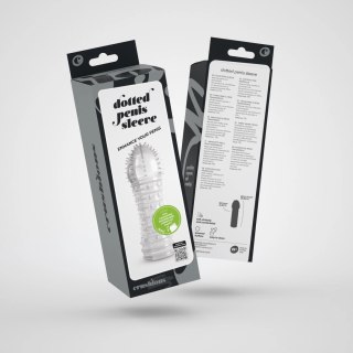 Crushious Dotted Sleeve - Transparentna nakładka anatomiczna 15,5 cm