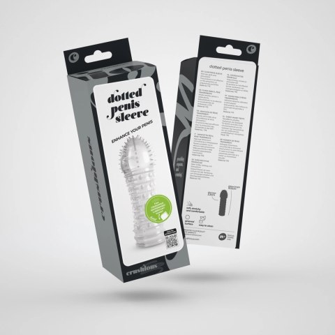 Crushious Dotted Sleeve - Transparentna nakładka anatomiczna 15,5 cm