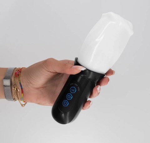 Crushious Fellatrix White - Zaawansowana Maszyna Intymna z Rotacją 360°