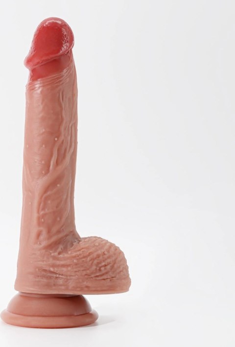 Crushious Inviktus 22 cm Liquid Silicone - Model z Przyssawką, Beżowy