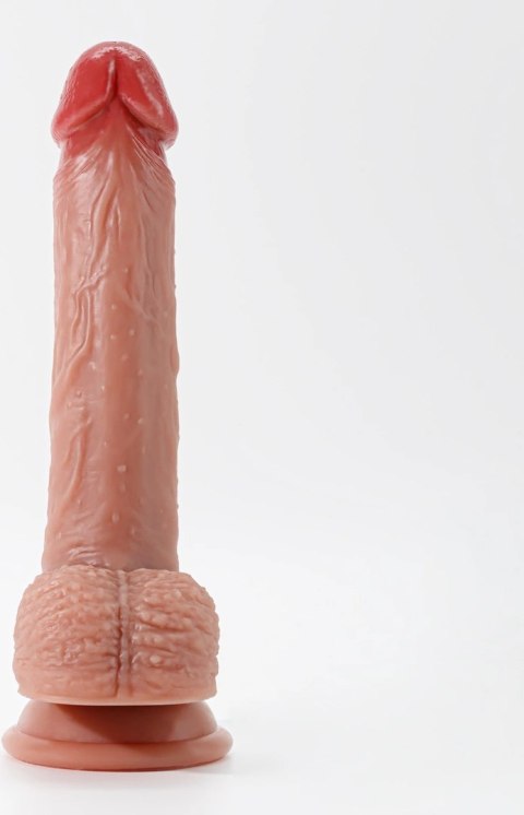 Crushious Inviktus 22 cm Liquid Silicone - Model z Przyssawką, Beżowy