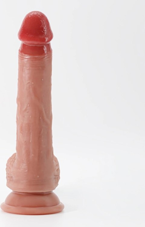 Crushious Inviktus 22 cm Liquid Silicone - Model z Przyssawką, Beżowy