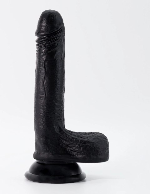 Crushious Inviktus Liquid Silicone 19 cm Czarny - elastyczny model z przyssawką