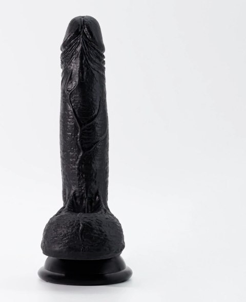 Crushious Inviktus Liquid Silicone 19 cm Czarny - elastyczny model z przyssawką